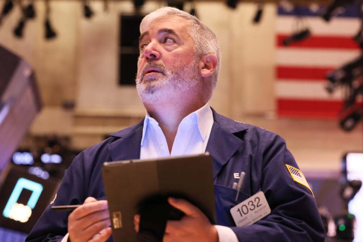 The Dow Jones falls as Wall Street awaits inflation data, and Bitcoin rises