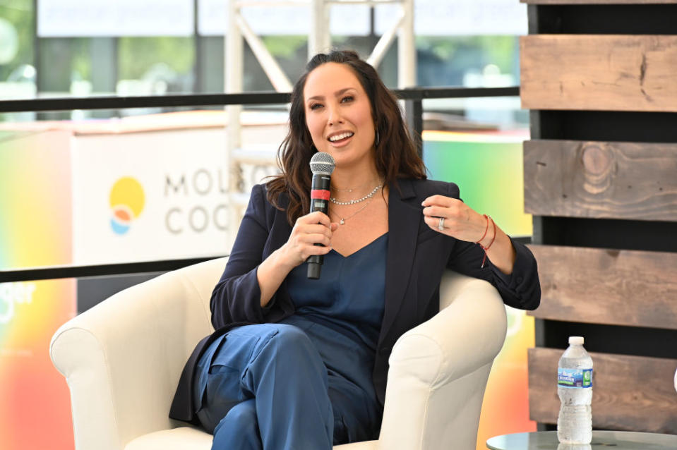 Cheryl Burke speaks at a wellness event last month. (Duane Prokop/Getty Images for the Wellness Experience by Kroger)