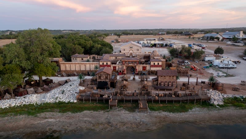 The city of Capernaum set for “The Chosen” is pictured at the Salvation Army's Camp Hoblitzelle in Midlothian, Texas, on Monday, Aug. 15, 2022.