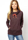 <a href="http://www.asos.com/Noisy-May/Noisy-May-Sweatshirt-With-Cowl-Neck/Prod/pgeproduct.aspx?iid=3173520&cid=2623&sh=0&pge=0&pgesize=204&sort=3&clr=Burgundy" rel="nofollow noopener" target="_blank" data-ylk="slk:Noisy May Sweatshirt With Cowl Neck;elm:context_link;itc:0;sec:content-canvas" class="link ">Noisy May Sweatshirt With Cowl Neck</a>, £30.00