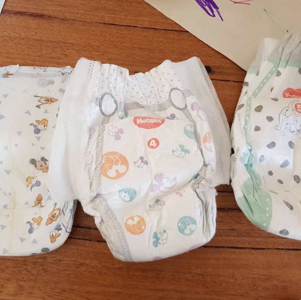 A Facebook group has been created where a number of parents claim the nappies have also hurt their newborns. Source: Facebook/Aussie Parents Demand a Recall of New Huggies Nappies