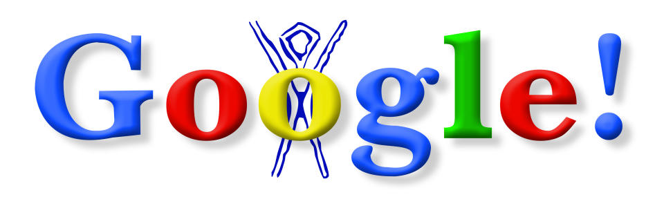 The first Doodle, circa 1998. | Google