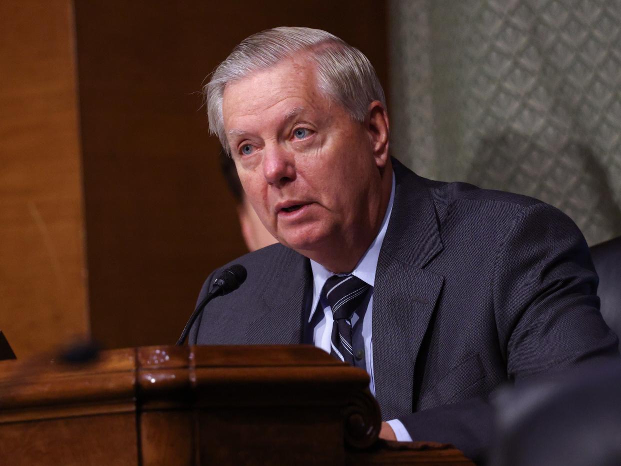 <p>Senator Lindsey Graham on Tuesday</p> (Getty Images)