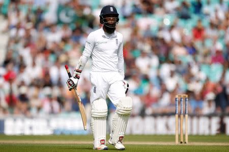 Britain Cricket - England v Pakistan - Fourth Test - Kia Oval - 14/8/16 England's Moeen Ali walks off after being dismissed Action Images via Reuters / Paul Childs