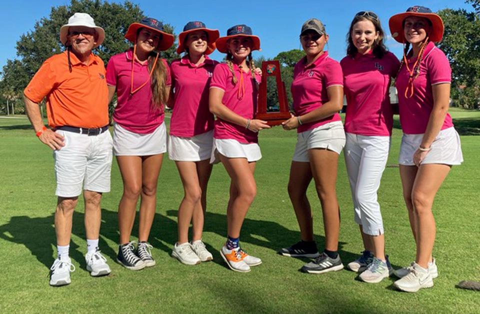 The Lemon Bay High girls golf team finished runners-up in the Class 2A-Region 3 tournament and qualified for the state tournament.