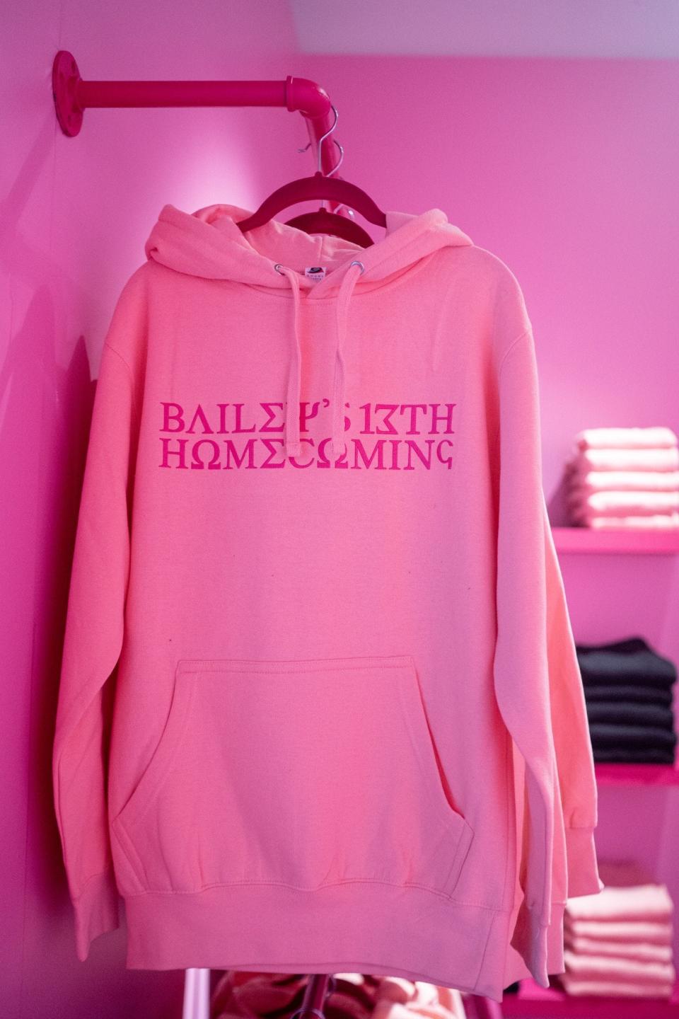 Special merchandise was made for Bailey Brown's Beyoncé-inspired 13th birthday party dubbed "Baichella," held on Dec. 15, 2023, in Hollywood, California.