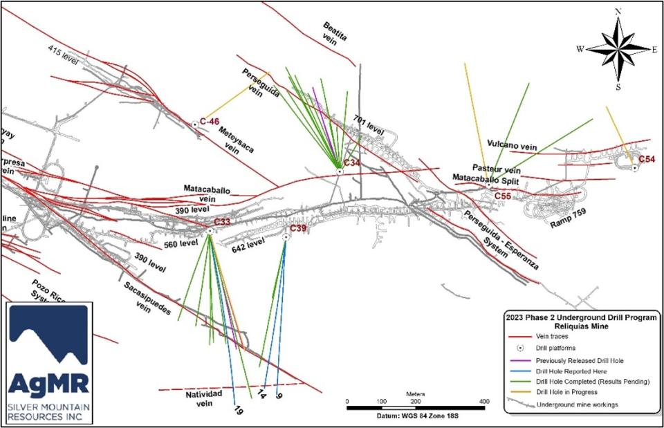 Drill Hole Location Map of the 2023 Drill program