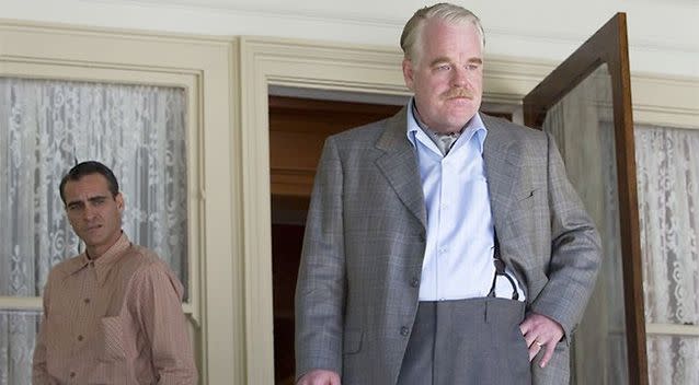 Hoffman in the 2012 movie, <i>The Master</i>. Photo: AP.