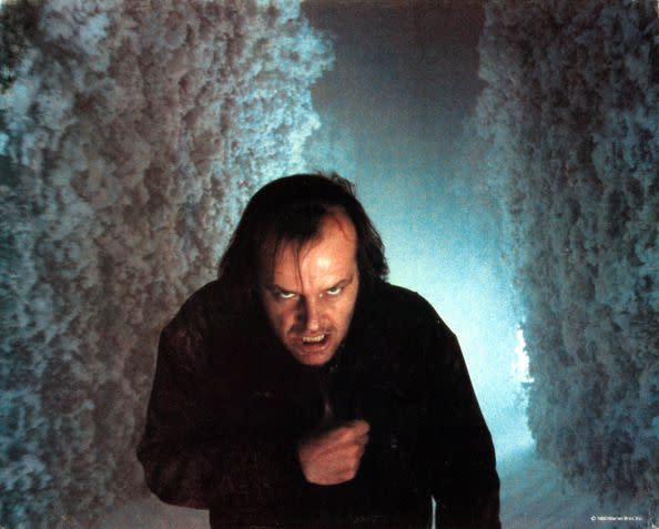 <p>At the film's end, there is a chase through the snowy hedge maze. It makes for incredible cinema, paired with the terrifying lighting, music and movement of the scene. But as real as it appeared, and as cold as it feels to watch it, the "snow" was actually created from 900 tons of <a href="https://www.screendaily.com/elstree-unearths-snow-from-the-shining/5070531.article" rel="nofollow noopener" target="_blank" data-ylk="slk:salt and crushed styrofoam.;elm:context_link;itc:0;sec:content-canvas" class="link ">salt and crushed styrofoam.</a></p>