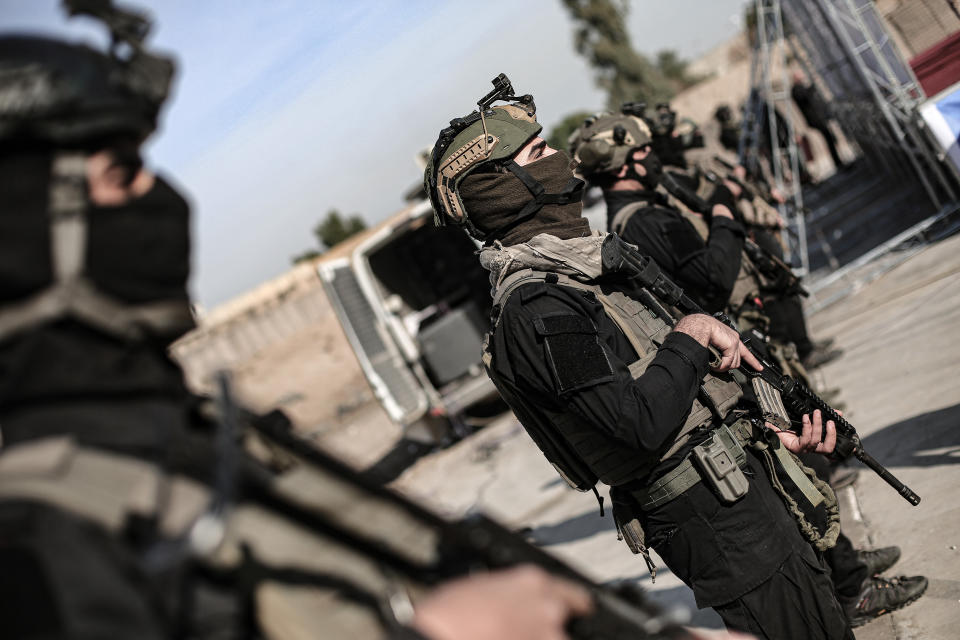 伊拉克親伊朗準軍事組織「人民動員」（Popular Mobilization Forces）。（資料照／Ameer Al Mohammedawi／picture alliance／Getty Images）