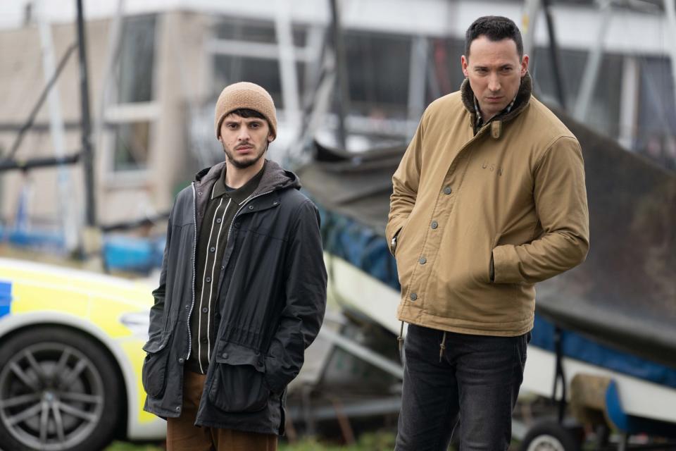 Velvy (ALASTAIR MICHAEL) & Jack Hodgson (DAVID CAVES) in Silent Witness season 27