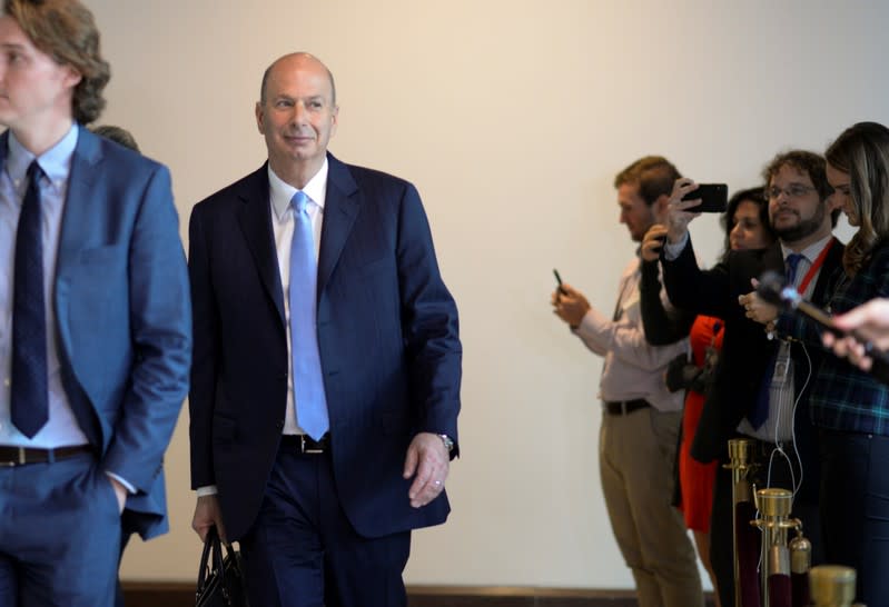 U.S. Ambassador to the European Union Sondland arrives at House impechment inquiry on Capitol Hill in Washington