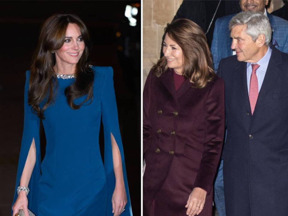 Neben Prinz William stehen Prinzessin Kate derzeit vor allem ihre Eltern Carole und Michael Middleton bei. (Bild: imago images/PA Images / imago/Cover-Images)