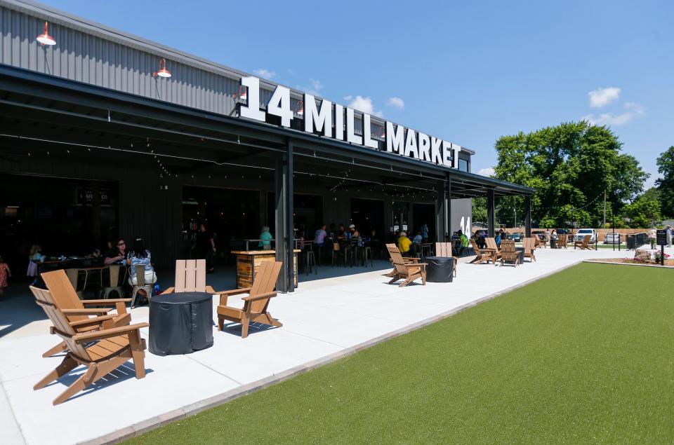 Featuring 10 different food vendors, 14 Mill Market, a food hall and entertainment venue in Nixa, opened to the public today, Tuesday, June 13, 2023.