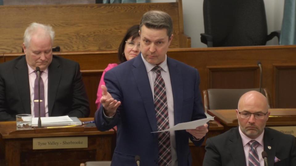 PC MLA Brad Trivers was critical of Steven Myers' performance as energy minister in his questioning Wednesday. Trivers was previously a cabinet minister until he was shuffled out in 2022.