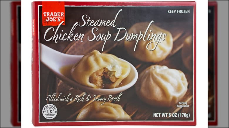 Trader Joe's chicken dumpling packaging