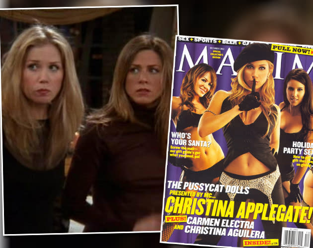 ...erfreute die „Friends“-Fans mit einem Gastauftritt als Rachels Schwester (l). Übrigens ist Applegate Mitgründerin der weltberühmten „Pussycat Dolls“. In den Neunzigern traten die „Miezen“ (noch ohne Nicole Scherzinger) häufig in Johnny Depps Viper Room auf. (Bilder: Wenn)