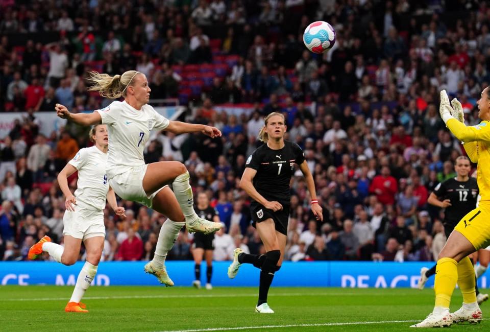 Beth Mead scored the decisive goal in England’s opener (Martin Rickett/PA) (PA Wire)