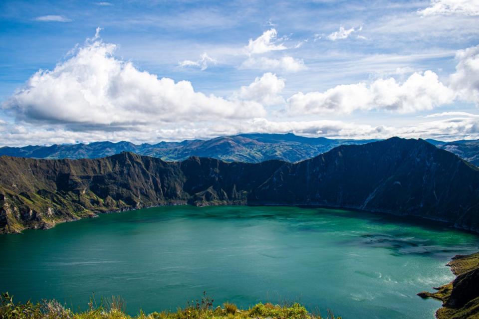The Quilotoa Lagoon was formed after an eruption 800 years ago (Unsplash/Robinson Recalde)