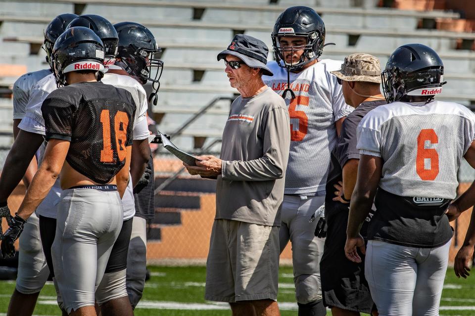 The start of Bill Castle's 45th year as head coach in 2020 was delayed when the Dreadnaughts had to suspend operations for two weeks because of COVID-19 infections.
