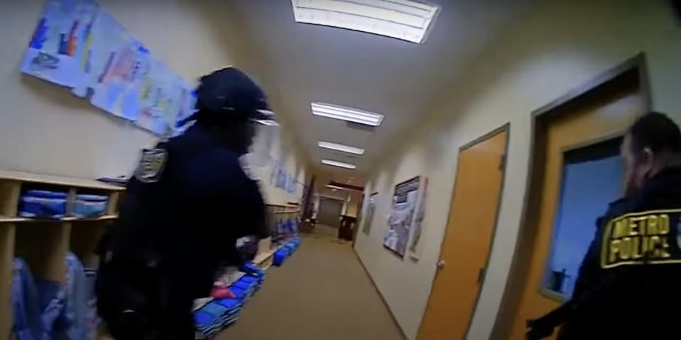 Police body-camera footage shows Nashville cops entering The Covenant School on March 27 before taking out a mass shooter.