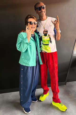 <p>Billie Jean King/Instagram</p> Snoop Dogg and Billie Jean King at the 2024 Summer Olympics in Paris