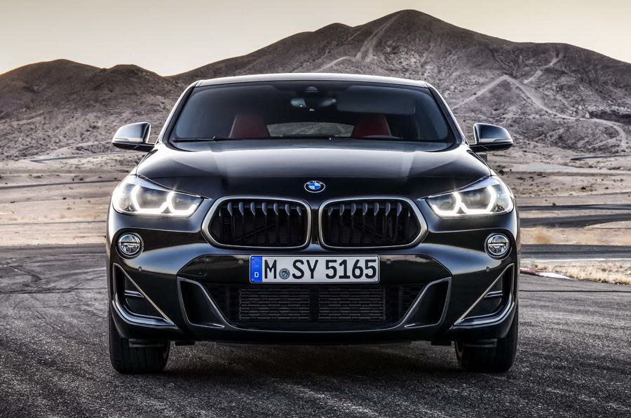 BMW X2 M35i為M Performance車系首度採用2.0升四缸的車款（圖片來源：https://www.autocar.co.uk/car-news/new-cars/new-bmw-x2-m35i-revealed-first-four-pot-m-cars）
