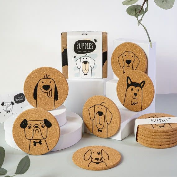 17) Funny Dog Coasters