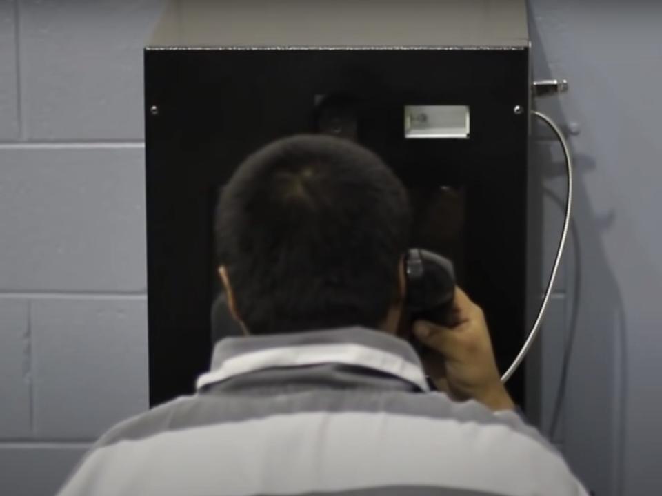 A detainee at the juvenile detention center.