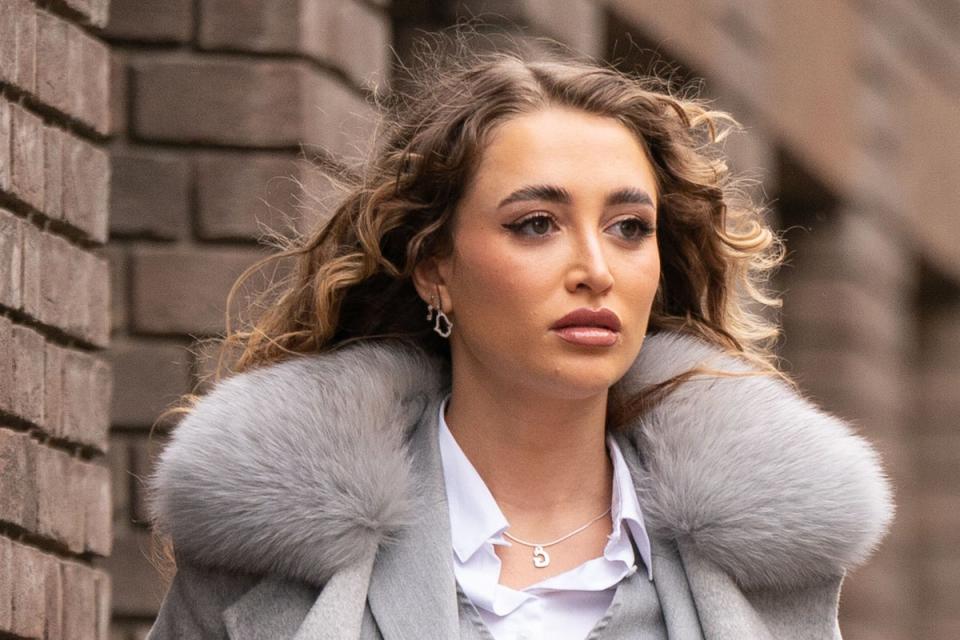 Georgia Harrison has revealed the physical toll her two-and-a-half year legal battle with ex Stephen Bear had on her body (PA Wire)