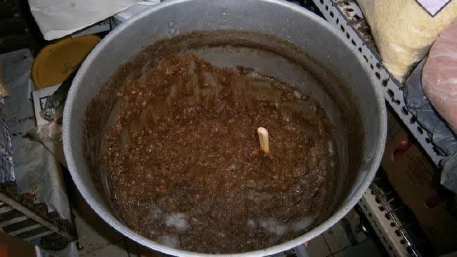 Mouldy mince meat was found inside a Brisbane restaurant. Photo: Supplied