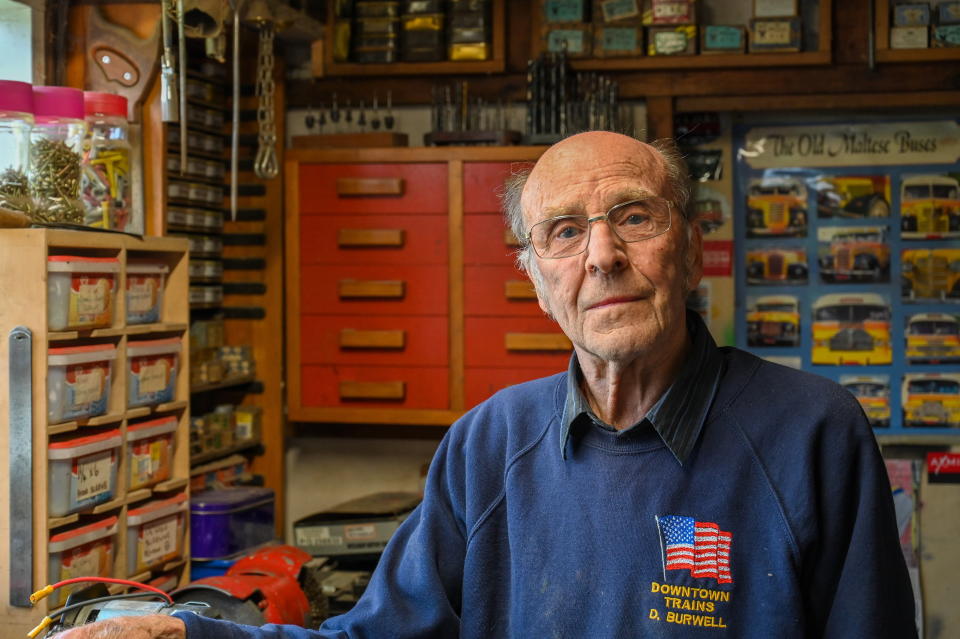 Derek Burwell has spent thousands of pounds on his hobby since 1993. (SWNS)