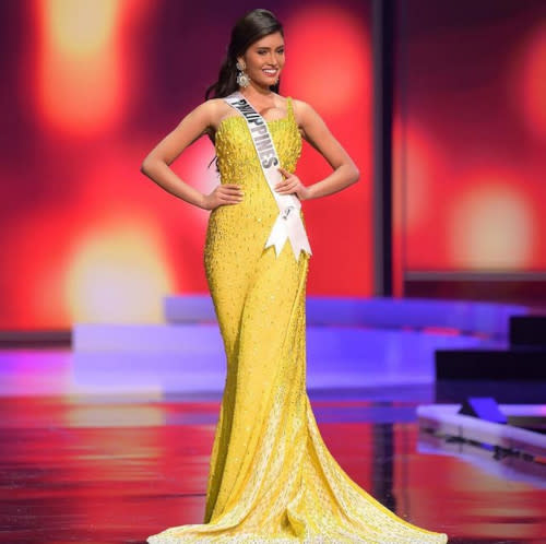 She made Philippines proud when she entered the Top 21 at the Miss Universe pageant in Hollywood, Florida