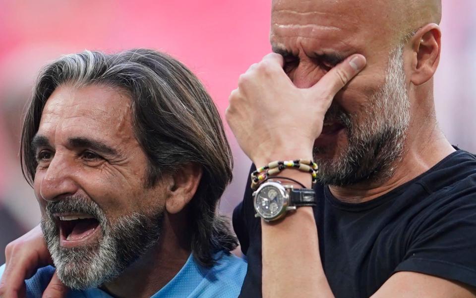 Pep Guardiola in tears after City's FA Cup final win against Manchester United - Pep Guardiola’s 12-year Champions League quest: Expect tears to flow if Man City triumph - AP/Dave Thompson