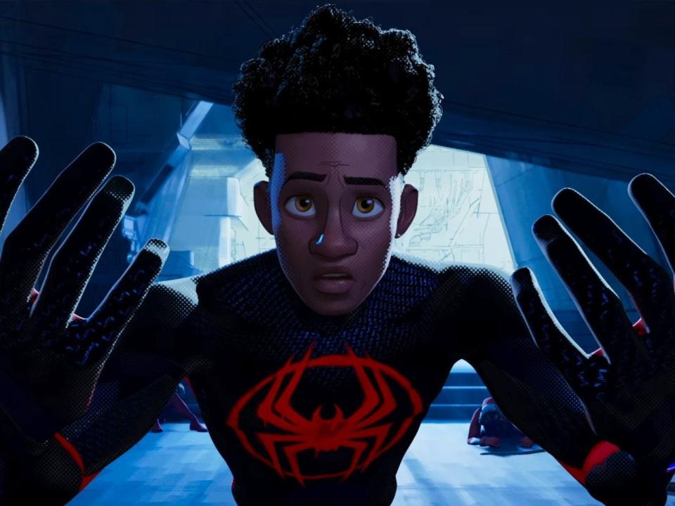 Shameik Moore as Miles Morales in "Across the Spider-Verse."