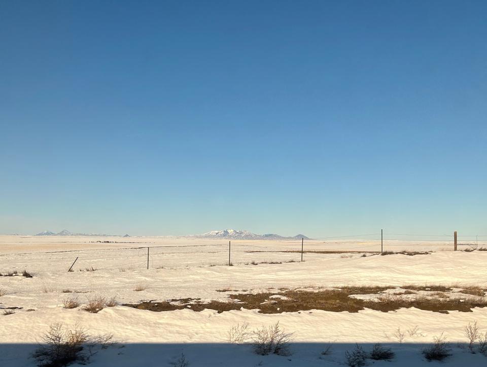 Plains in Eastern Montana as seen from an Amtrak window.