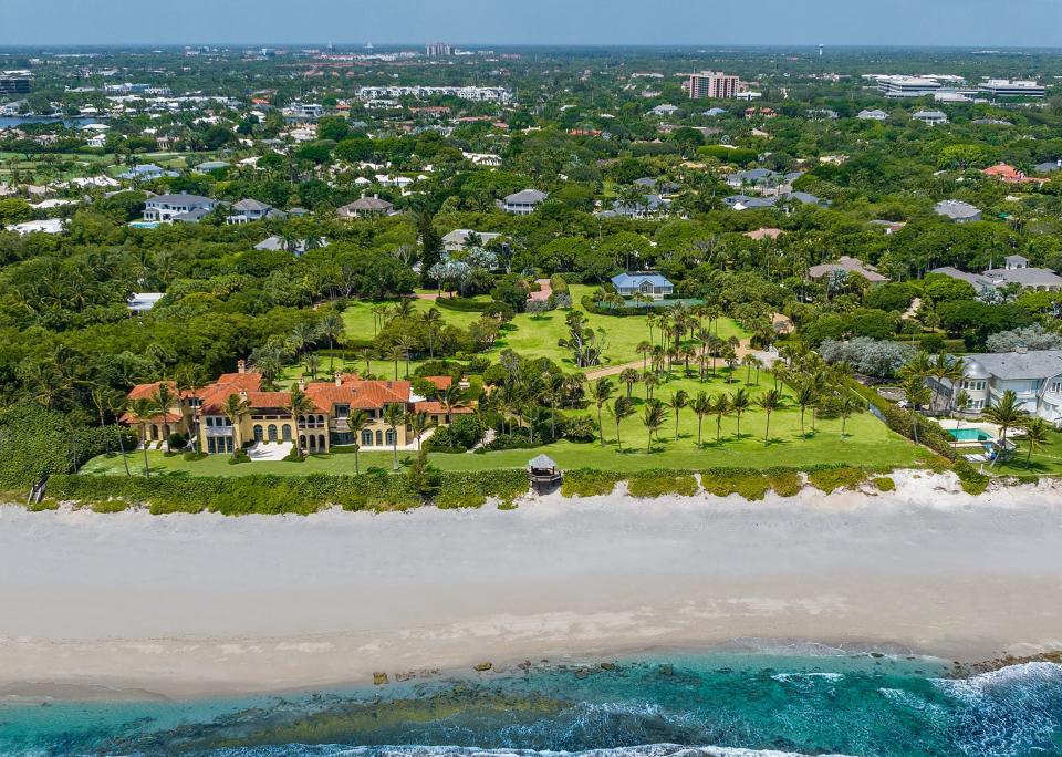 Billionaire Larry Ellison of Oracle is asking $145 million for this oceanfront estate in the Seminole Landing community.