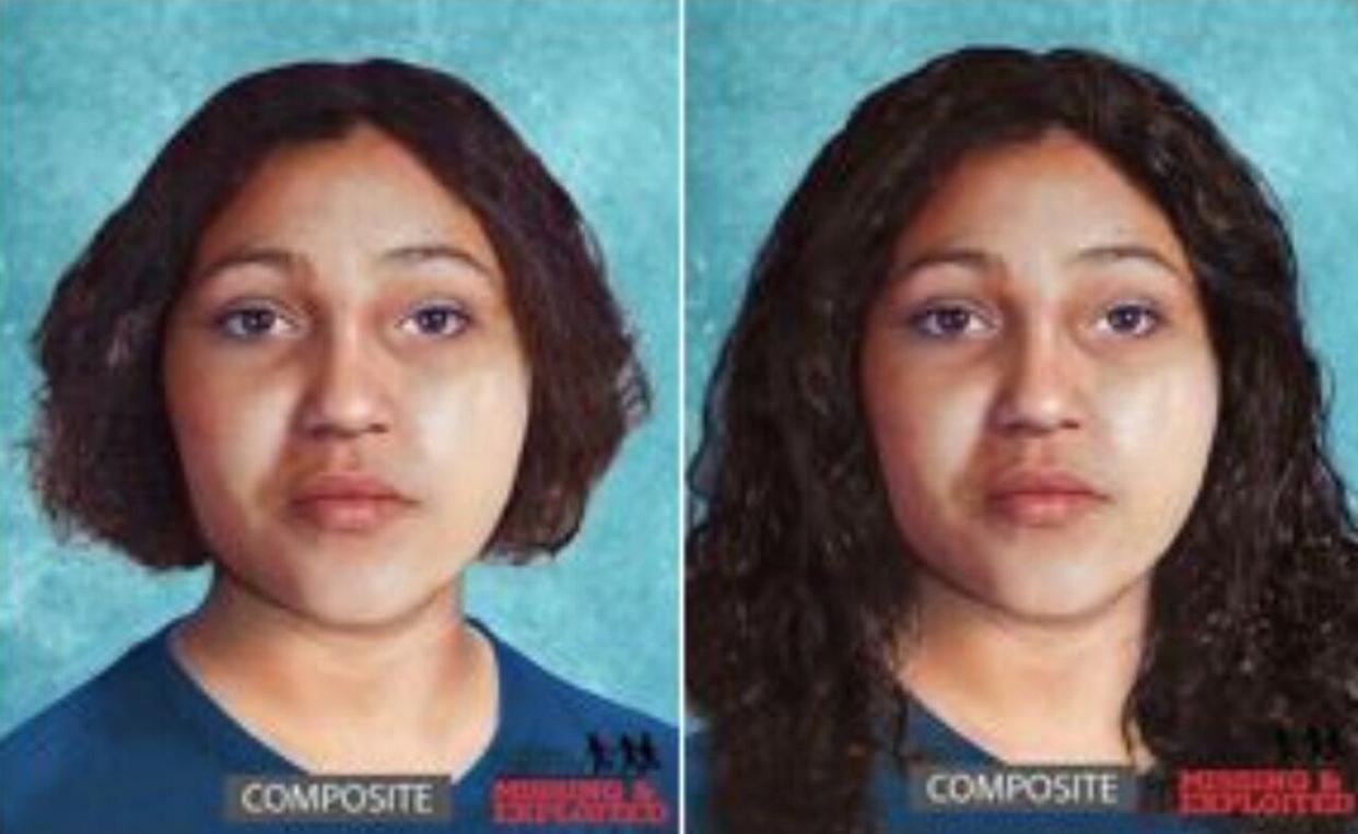 A composite image shows Evelyn Colon,  a homicide victim found in Pennsylvania on Dec. 20, 1976.