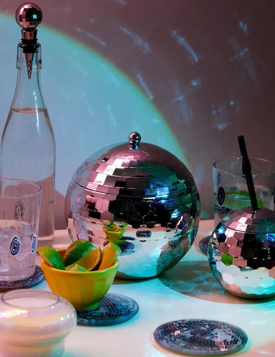 Verre boule disco