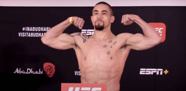 Robert Whittaker UFC on ESPN 14 weigh-in