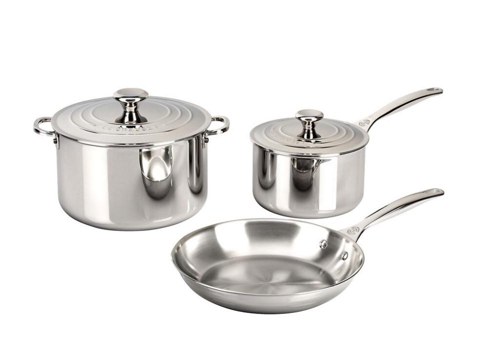 le creuset stainless steel set