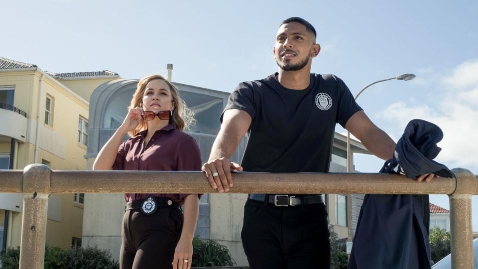 Tuuli Narkle and Sean Sagar in NCIS: Sydney