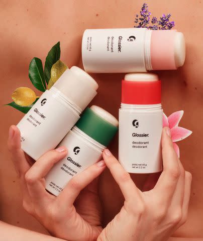 <p>Courtesy Glossier, Getty Images</p>