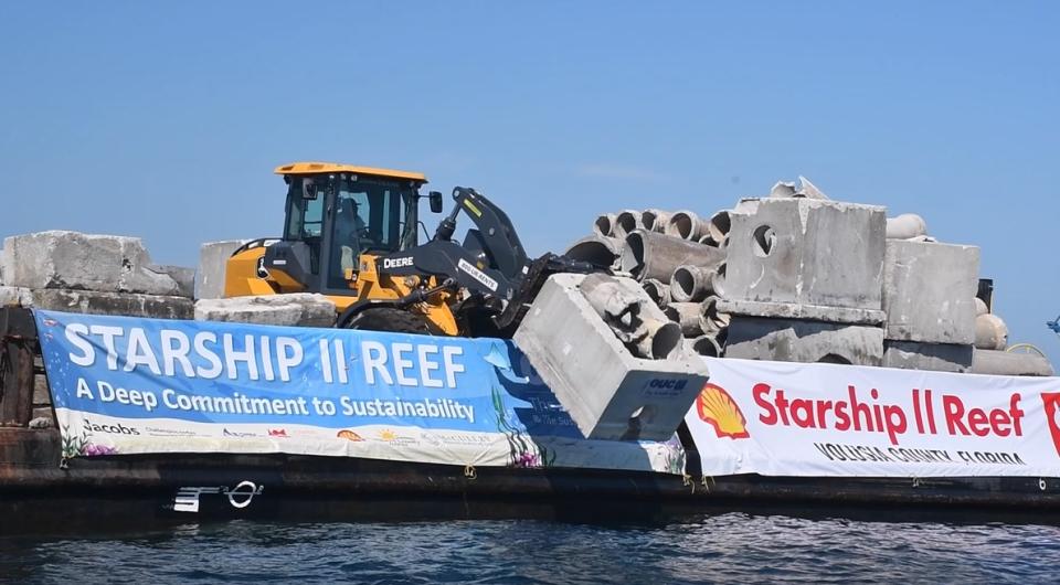 This transport will help marine life in habitats off the coast of eastern Florida.