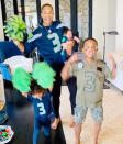 <p>The singer and her three kids — <a href="https://people.com/parents/ciara-russell-wilson-welcome-son-win-harrison/" rel="nofollow noopener" target="_blank" data-ylk="slk:Win Harrison;elm:context_link;itc:0;sec:content-canvas" class="link ">Win Harrison</a>, 1 month, Sienna Princess, 3, and Future Zahir, 6 — cheered on her football player husband, Russell Wilson, as he kicked off his ninth season as the quarterback of the Seattle Seahawks on Sunday. </p> <p>"Bringing the stadium energy to the house! 💃🏽 #Gohawks!!" she wrote. </p>