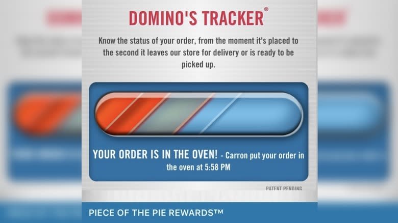 domino's app pizza tracker