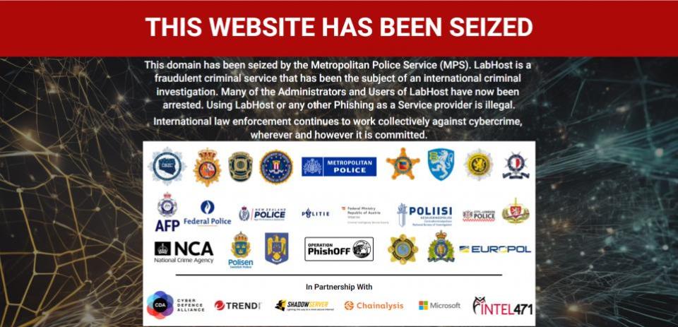 News Shopper: The 'LabHost' site was successfully dismantled as part of the operation