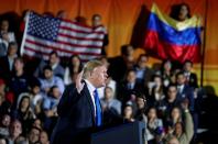 FILE PHOTO: U.S. President Donald Trump speaks about the crisis in Venezuela during a visit to Florida International University in Miami