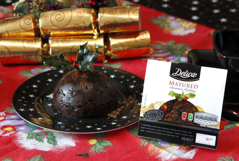 A Deluxe Matured Christmas pudding from Lidl, as the discount supermarket's 2.99 Christmas pudding has trumped its pricier rivals in tests by watchdog Which?   (Photo by Peter Byrne/PA Images via Getty Images)