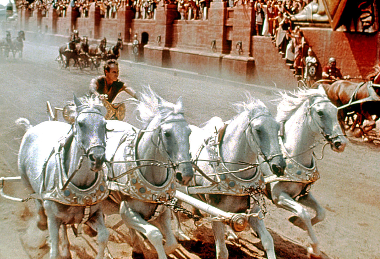 Charlton Heston stars in the 1959 Best Picture winner, <em>Ben-Hur</em>. (Photo: Courtesy Everett Collection)